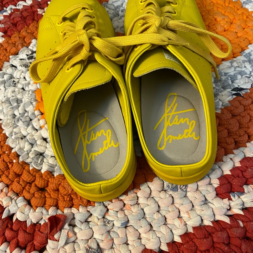 Adidas Vibrant Yellow Athletic Mule Sneakers - Picture 3 of 6